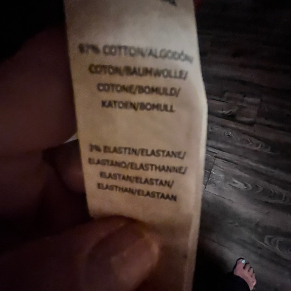 JustFab Olive Green Jean Jacket with Floral Embroidery - Picture 7 of 8